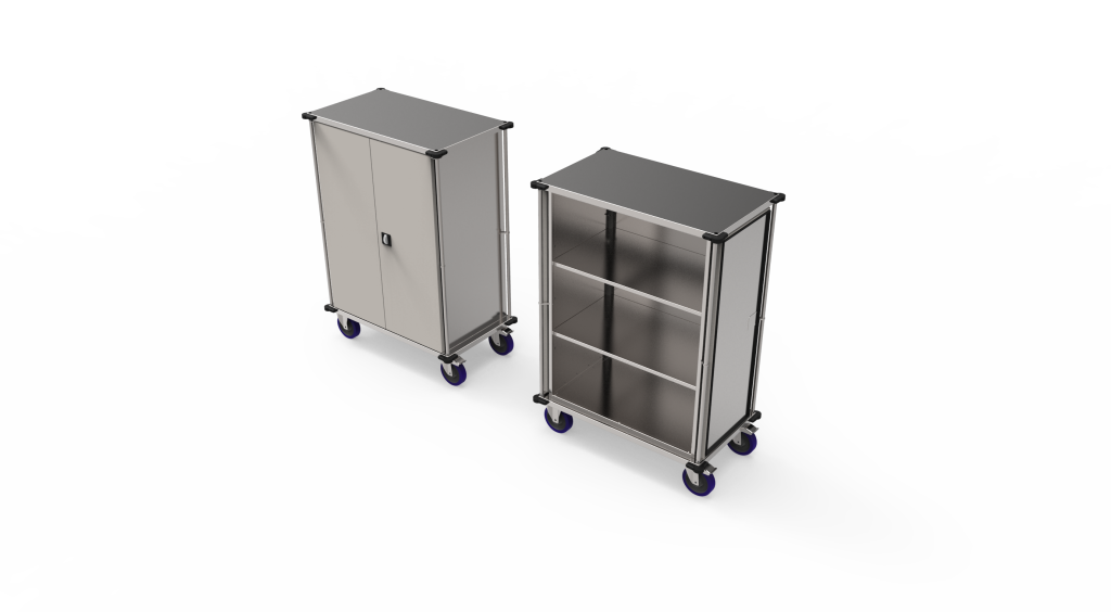 Gesloten transportwagen dubbele deuren